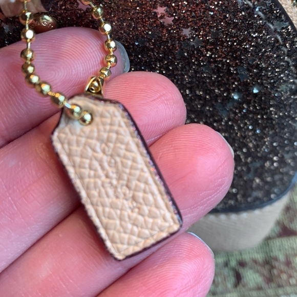 Authentic COACH Leather/glitter stars small zip top satchel/Crossbody - Picture 11 of 16